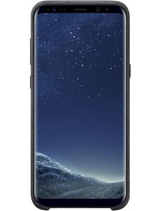 EF-XG955ASE Samsung Alcantara Cover Skal till G955 Galaxy S8 Plus - Mörkgrå