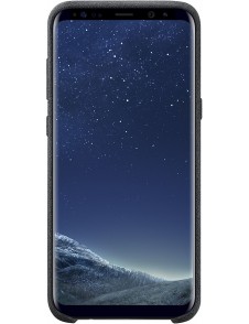 EF-XG955ASE Samsung Alcantara Cover Skal till G955 Galaxy S8 Plus - Mörkgrå