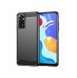 Carbon Case Flexibel Cover Sleeve för Xiaomi Redmi Note 11S / Note 11 svart