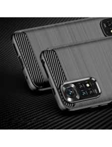 Carbon Case Flexibel Cover Sleeve för Xiaomi Redmi Note 11S / Note 11 svart