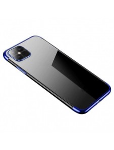 Clear Color fodral TPU gelöverdrag med metallram för Samsung Galaxy A13 5G blå
