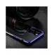 Clear Color fodral TPU gelöverdrag med en metallram för Samsung Galaxy S22 + (S22 Plus) blå