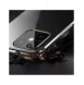Clear Color fodral TPU gelöverdrag med en metallram för Samsung Galaxy S22 + (S22 Plus) blå