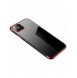 Clear Color fodral TPU gelöverdrag med metallram för Samsung Galaxy S22 + (S22 Plus) röd