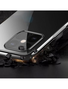 Clear Color fodral Gel TPU-fodral med en metallram för Xiaomi Redmi Note 11S / Note 11 blå