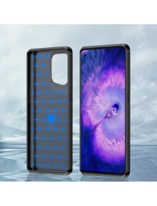 Carbon Case flexibelt täckfodral Oppo Find X5 svart