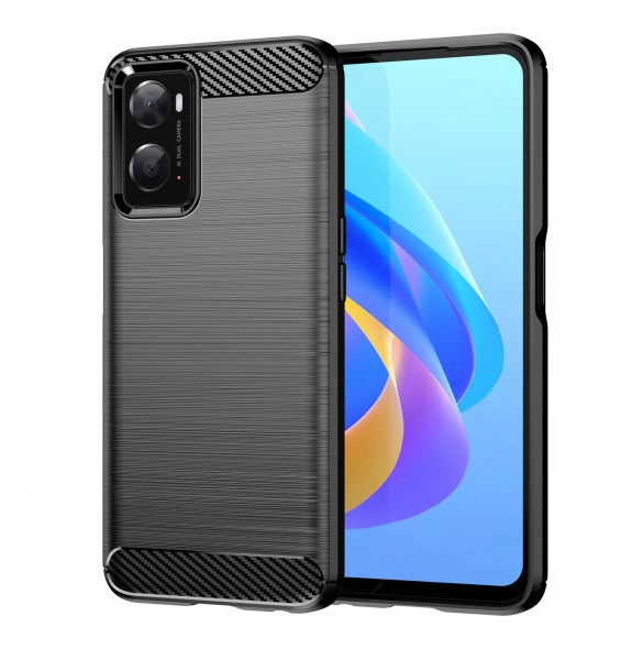 Kolfodral Flexibelt TPU-skydd för Oppo A76 / Oppo A36 / Realme 9i svart
