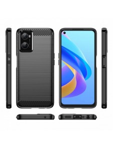 Kolfodral Flexibelt TPU-skydd för Oppo A76 / Oppo A36 / Realme 9i svart