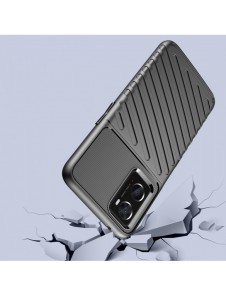 Thunder Case flexibelt pansarskydd för Oppo A76 / Oppo A36 / Realme 9i svart