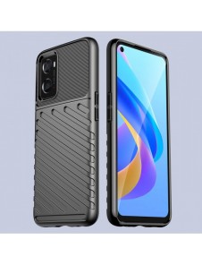 Thunder Case flexibelt pansarskydd för Oppo A76 / Oppo A36 / Realme 9i svart