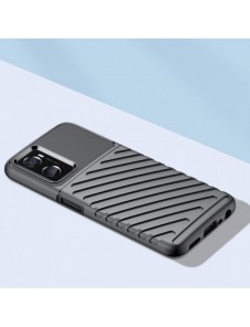 Thunder Case flexibelt pansarskydd för Oppo A76 / Oppo A36 / Realme 9i svart
