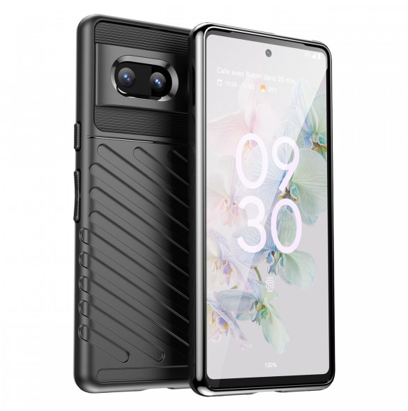 Thunder Case flexibelt pansarskal för Google Pixel 7 svart