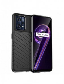 Thunder Case Flexibelt pansarskal för Realme 9 Pro + (9 Pro Plus) svart