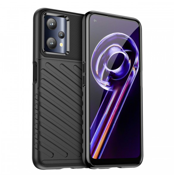 Thunder Case flexibelt pansarskal Realme 9 Pro svart