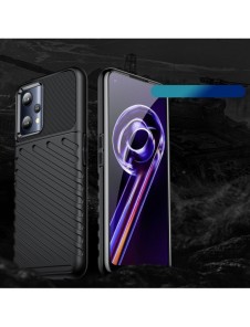 Thunder Case flexibelt pansarskal Realme 9 Pro svart