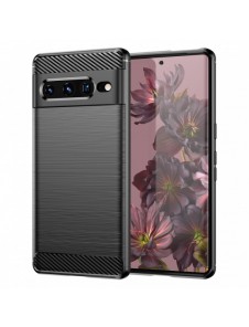 Carbon Case Flexibelt skal för Google Pixel 7 Pro svart
