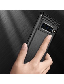 Carbon Case Flexibelt skal för Google Pixel 7 Pro svart