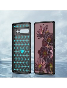 Carbon Case Flexibelt skal för Google Pixel 7 Pro svart