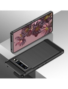 Carbon Case Flexibelt skal för Google Pixel 7 Pro svart