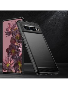 Carbon Case Flexibelt skal för Google Pixel 7 Pro svart