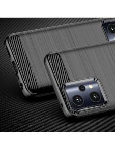 Carbon Case Flexible Cover Realme 9 Pro svart