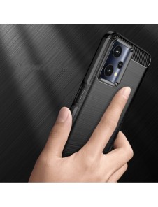 Carbon Case Flexible Cover Realme 9 Pro svart