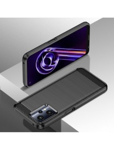 Carbon Case Flexible Cover Realme 9 Pro svart