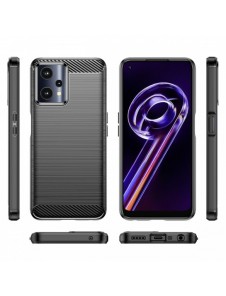 Carbon Case Flexible Cover Realme 9 Pro svart