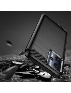 Carbon Case Flexible Cover Realme 9 Pro svart