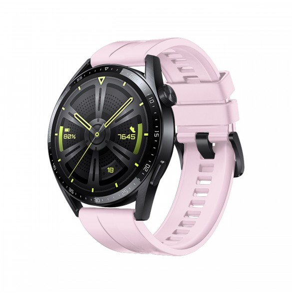 Strap One silikonband armband armband för Huawei Watch GT 3 46 mm rosa