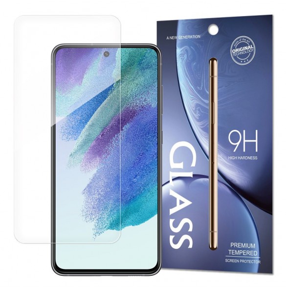 Härdat glas 9H skärmskydd för Samsung Galaxy S21 FE (förpackning - kuvert)