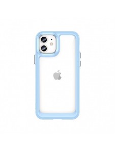 Outer Space Fodral för iPhone 12 hårt skal med gelram blå