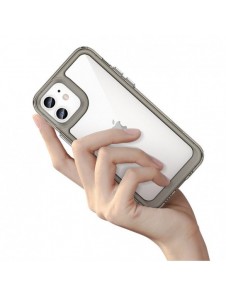 Outer Space Fodral för iPhone 12 hårt skal med gelram blå