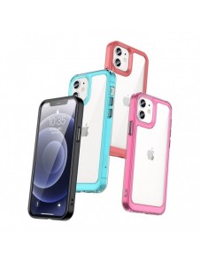 Outer Space Fodral för iPhone 12 hårt skal med gelram blå
