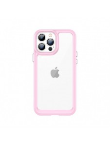 Outer Space Case Fodral för iPhone 12 Pro Max hårt skal med Gel Ram Rosa