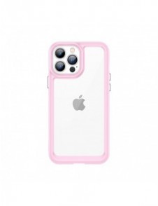 Outer Space Case Fodral för iPhone 12 Pro Max hårt skal med Gel Ram Rosa