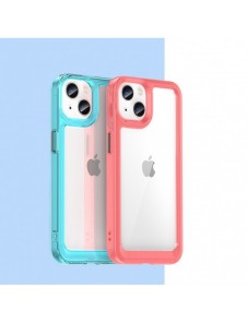 Outer Space Fodral för iPhone 13 hårt skal med gelram blå