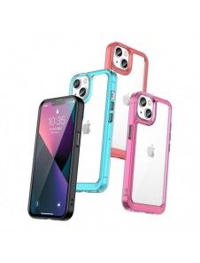 Outer Space Fodral för iPhone 13 hårt skal med gelram blå