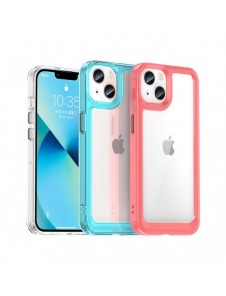 Outer Space Fodral för iPhone 13 hårt skal med gelram blå