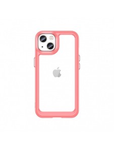 Outer Space Case-fodral för iPhone 13 hårt skal med en röd gelram