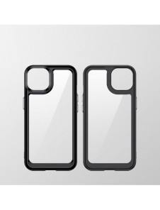 Outer Space Case-fodral för iPhone 13 hårt skal med en röd gelram