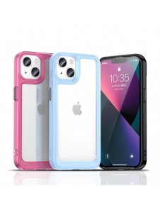 Outer Space Case-fodral för iPhone 13 hårt skal med en röd gelram