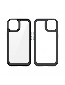 Outer Space Case-fodral för iPhone 13 hårt skal med en röd gelram