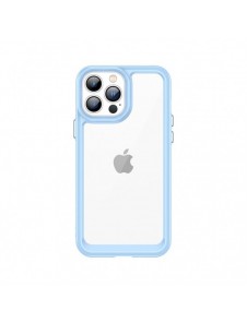 Outer Space Fodral för iPhone 13 Pro Max hårt skal med gelram blå