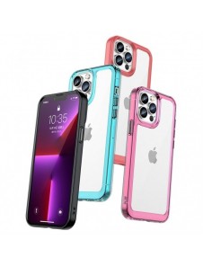 Outer Space Fodral för iPhone 13 Pro Max hårt skal med gelram blå