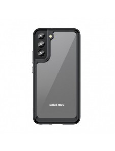 Outer Space Case Cover för Samsung Galaxy S22 + (S22 Plus) Hårt skal med Gel Frame Svart