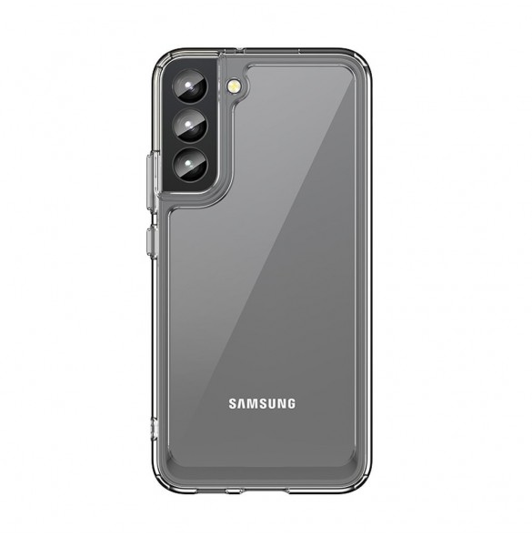 Outer Space Case Fodral för Samsung Galaxy S22 + (S22 Plus) hårt skal med gelram Transparent