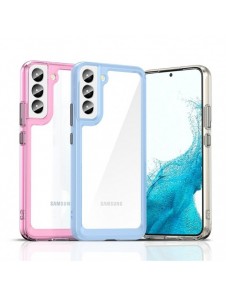 Outer Space Case Fodral för Samsung Galaxy S22 + (S22 Plus) hårt skal med gelram Transparent