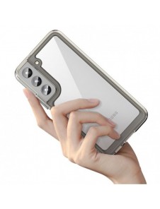 Outer Space Case Fodral för Samsung Galaxy S22 + (S22 Plus) hårt skal med gelram Transparent