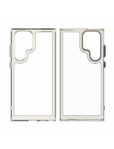 Outer Space Case Fodral för Samsung Galaxy S22 Ultra Hard Cover med Gel Frame Röd